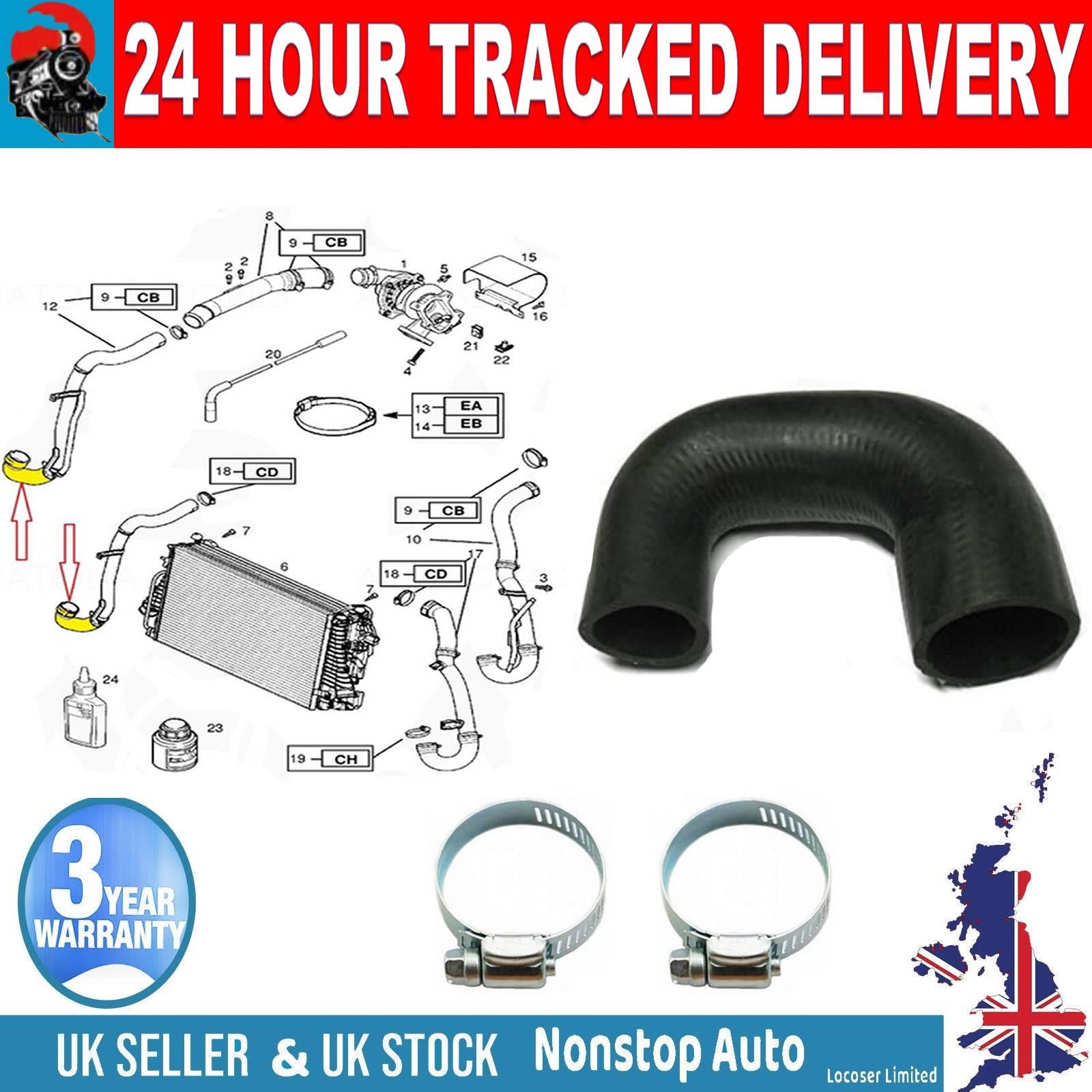 TURBO INTERCOOLER HOSE PIPE FOR VAUXHALL OPEL VECTRA C SIGNUM 2.0 DTI 2.2 DTI 5860812