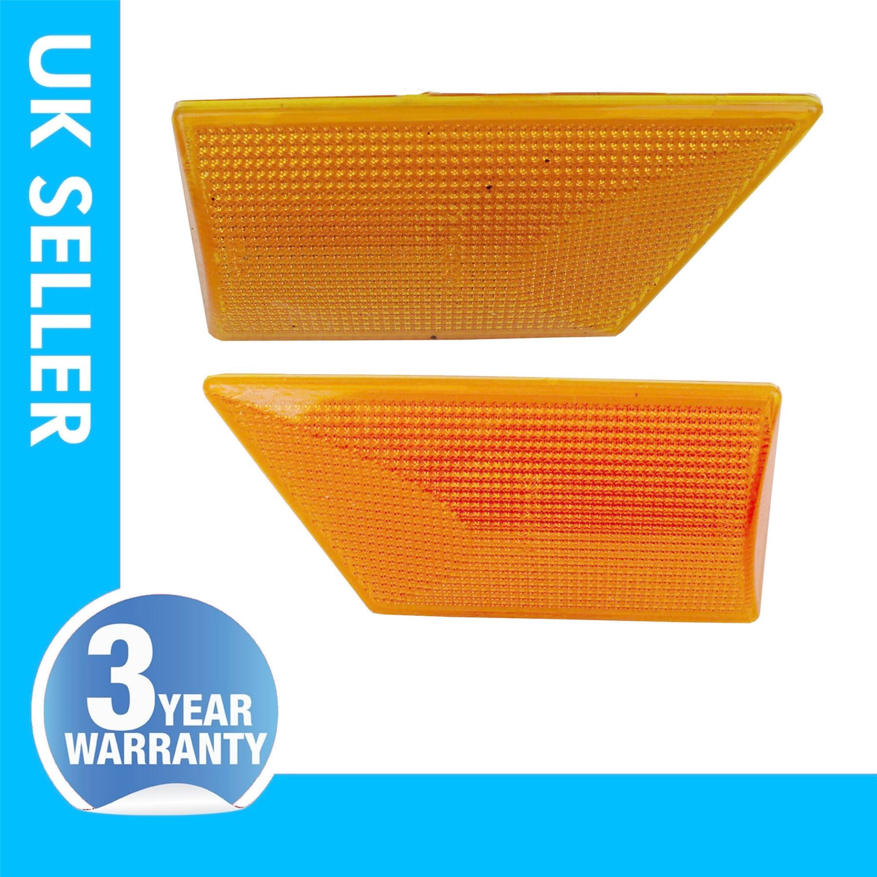 2 X Side Indicator Bumper Light Repeater Lens Vauxhall Opel Vectra C Signum 1226099