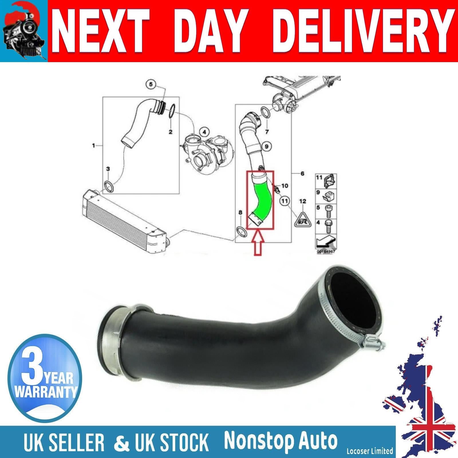 TURBO INTERCOOLER  HOSE PIPE FOR BMW 320 d-318 d E90-E91 11617805437