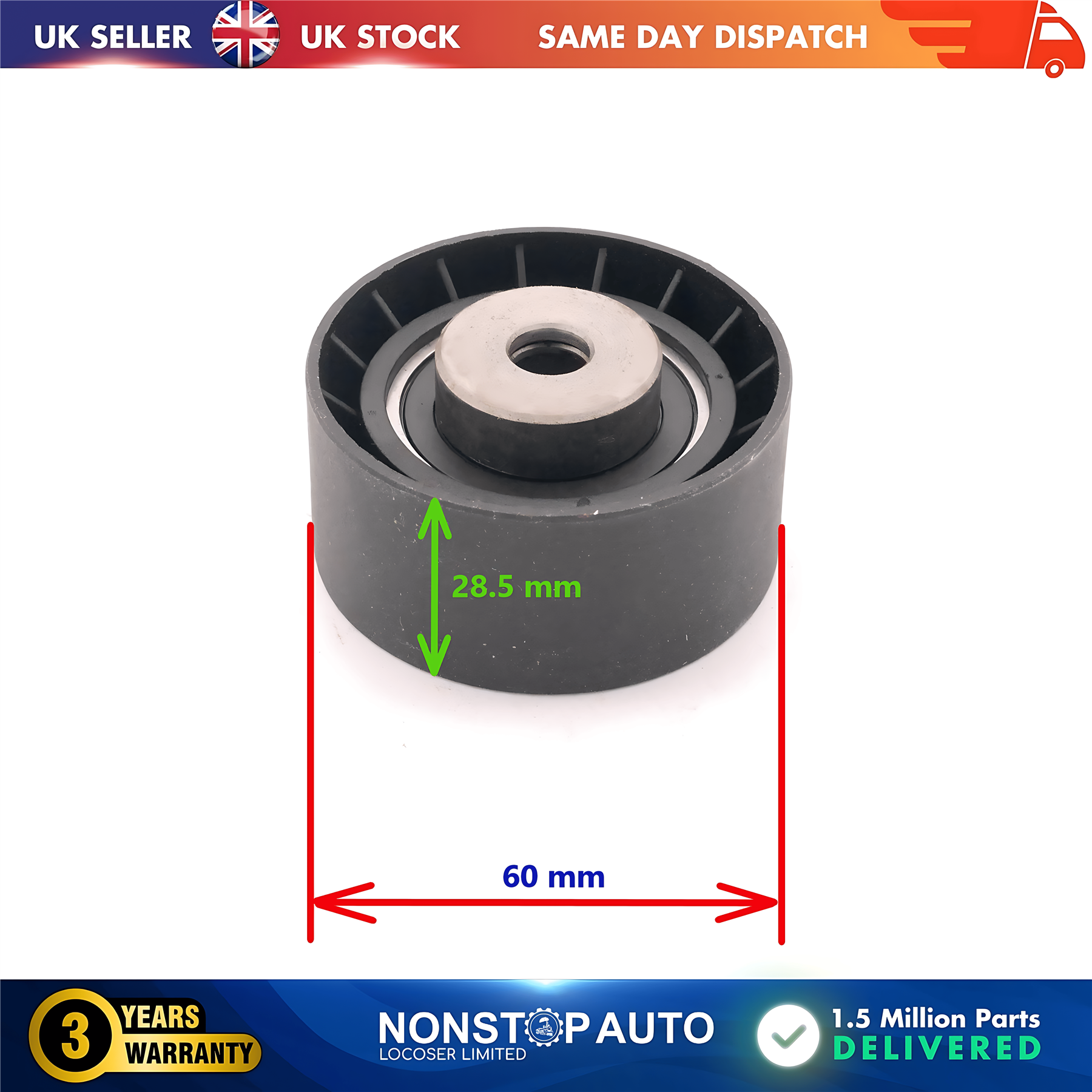 Timing Belt V Ribbed Belt Idler For FORD Mondeo II Orion III Cougar Escort V VI Fiesta III Mondeo I II PORSCHE 911 93012621600