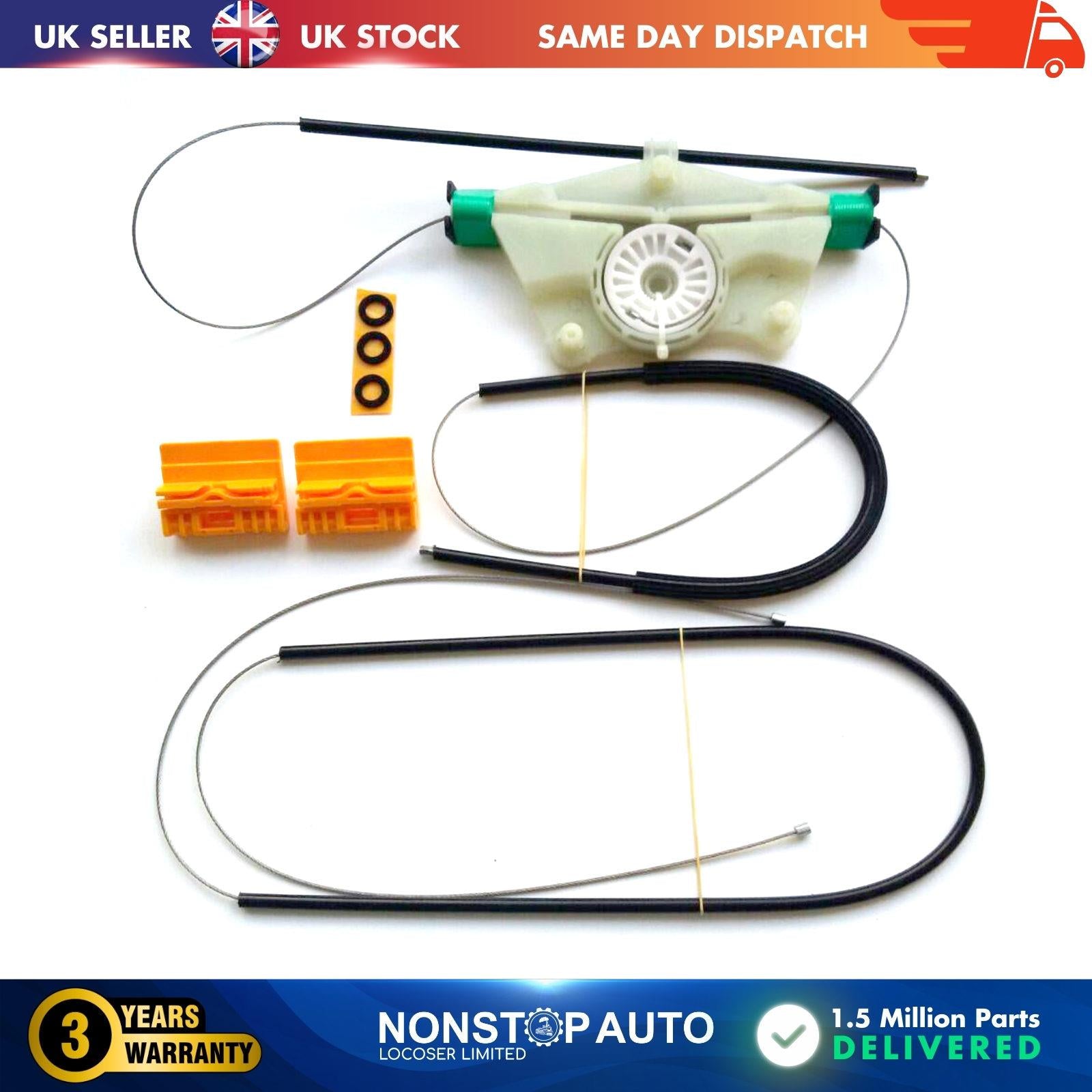 Fits VW Touareg PORSCHE Cayenne Window Regulator Repair Kit Front Left Side 7L0837461F