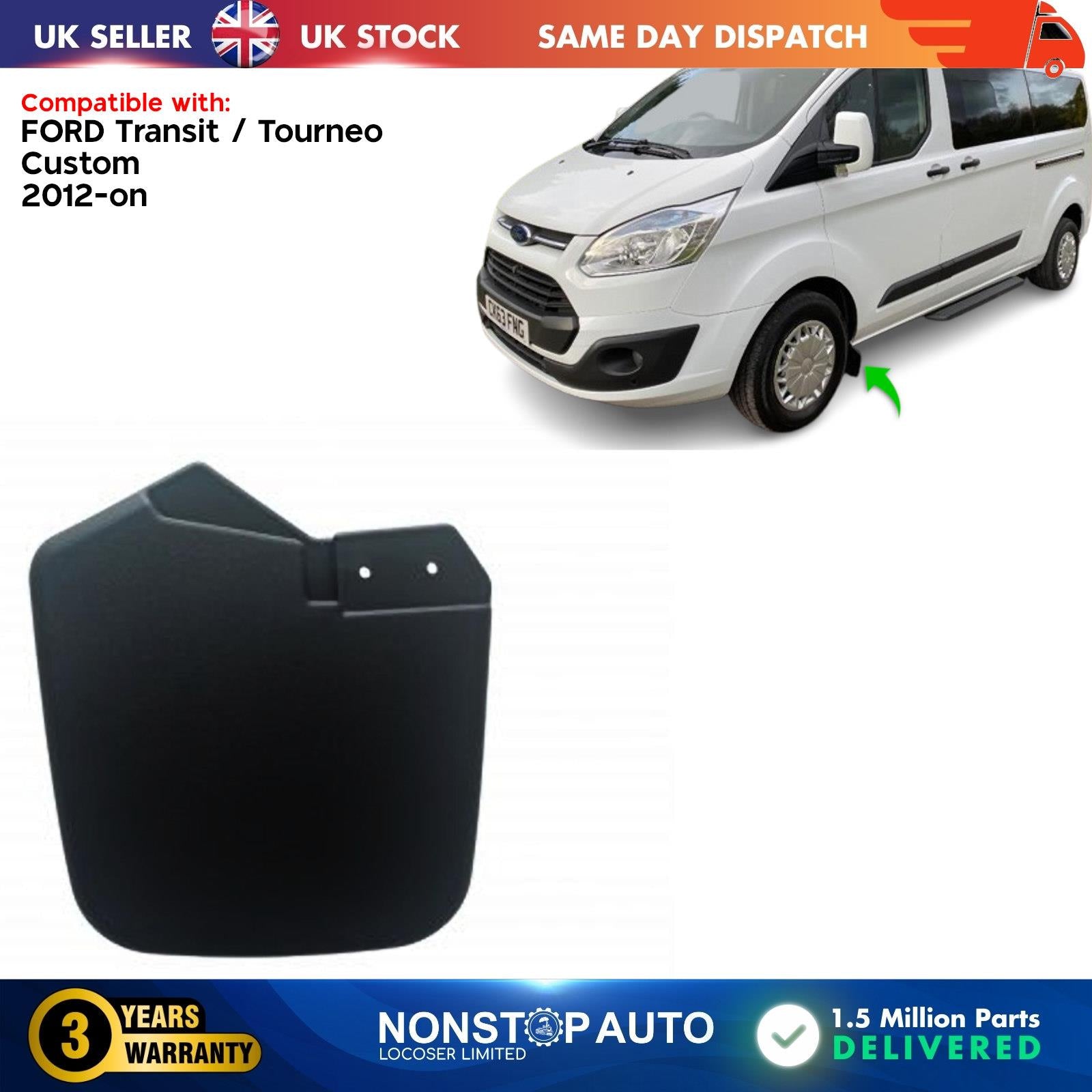 Mud Flap Splash Guard Front Left For FORD Transit Tourneo 1915642