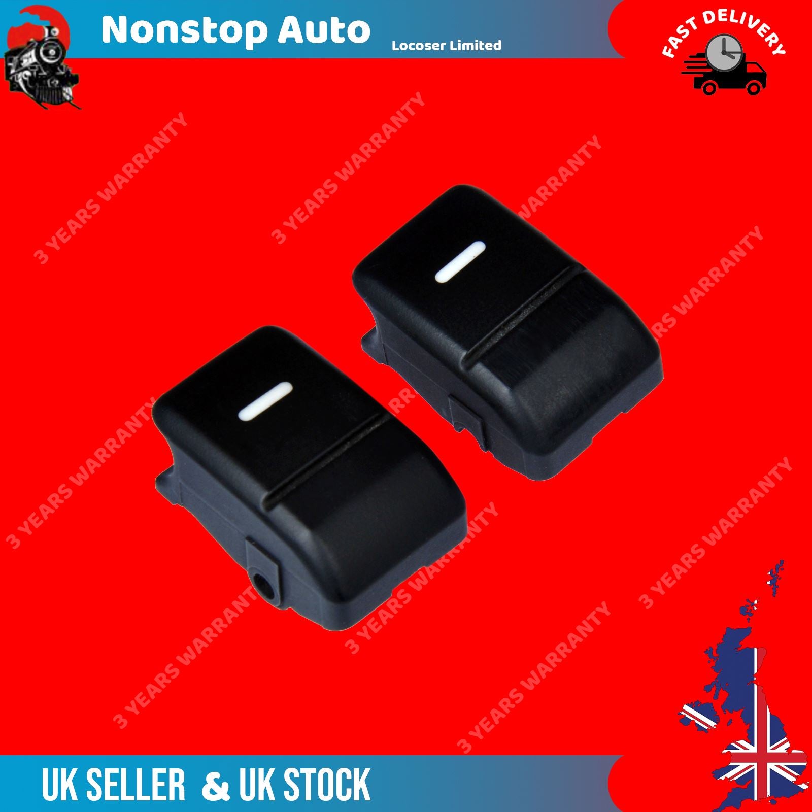 2 X Window Switch Control Button Cover Fits Land Rover Range Rover Sport