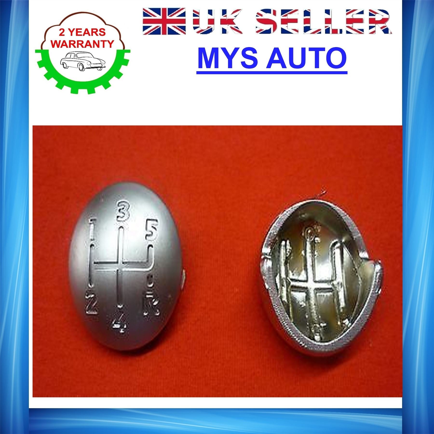 RENAULT Kangoo Twingo Espace Modus Fluence gear knob badge 5 speed chrome