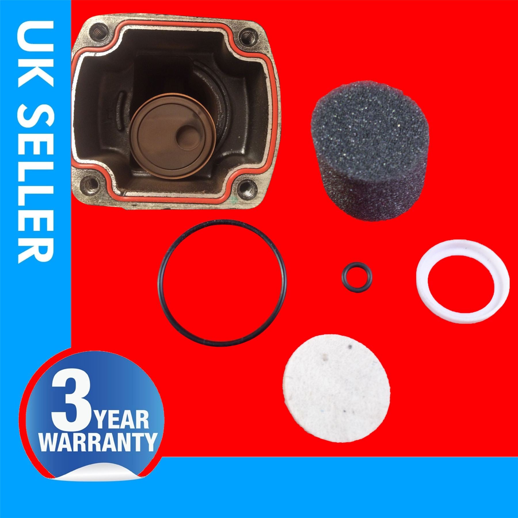 Eas Air suspension Compressor Pump Seal Liner Repir Kit Fits RANGE ROVER P38