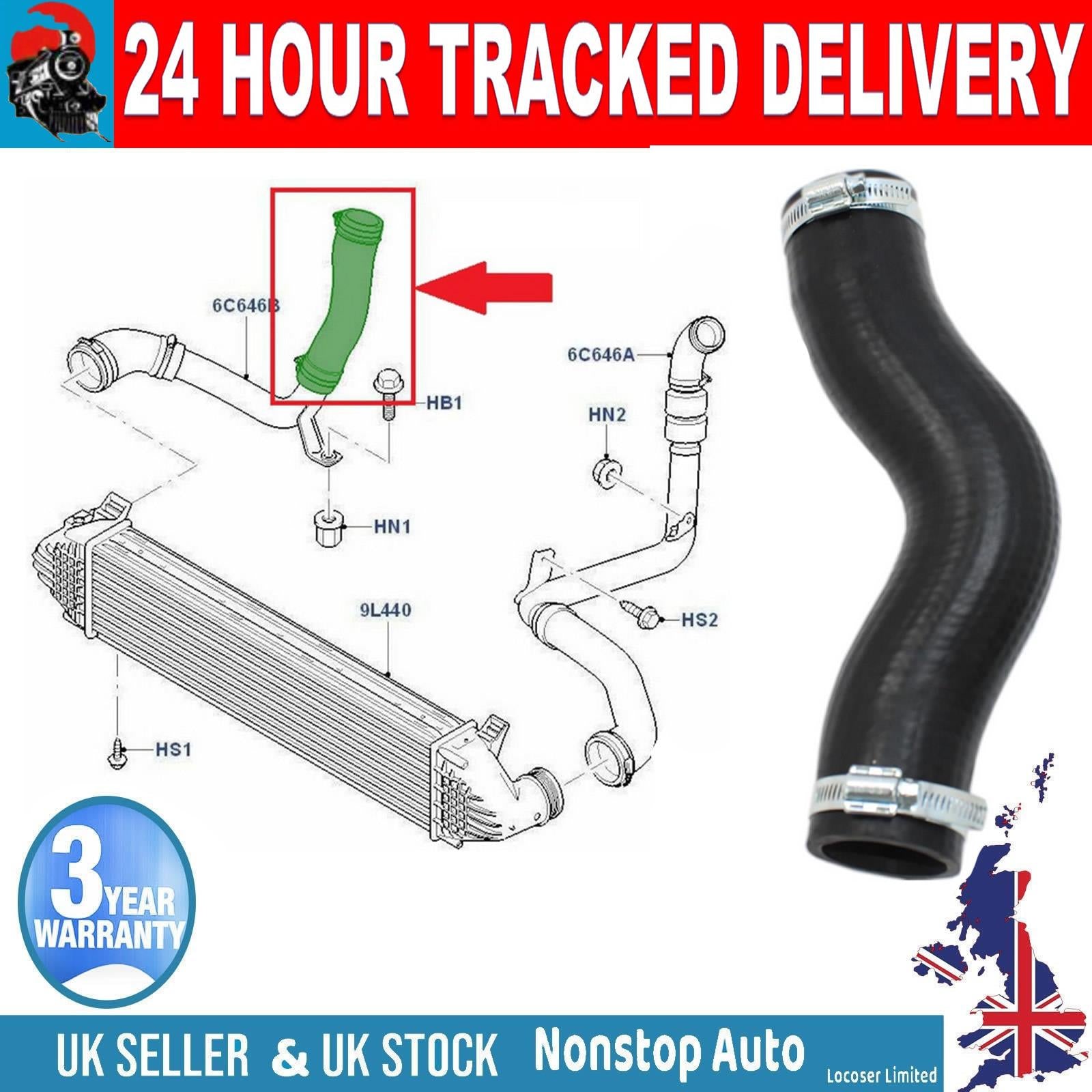 TURBO INTERCOOLER HOSE PIPE FOR FORD MONDEO IV S MAX GALAXY 2.2 TDCI  8G916K683AC