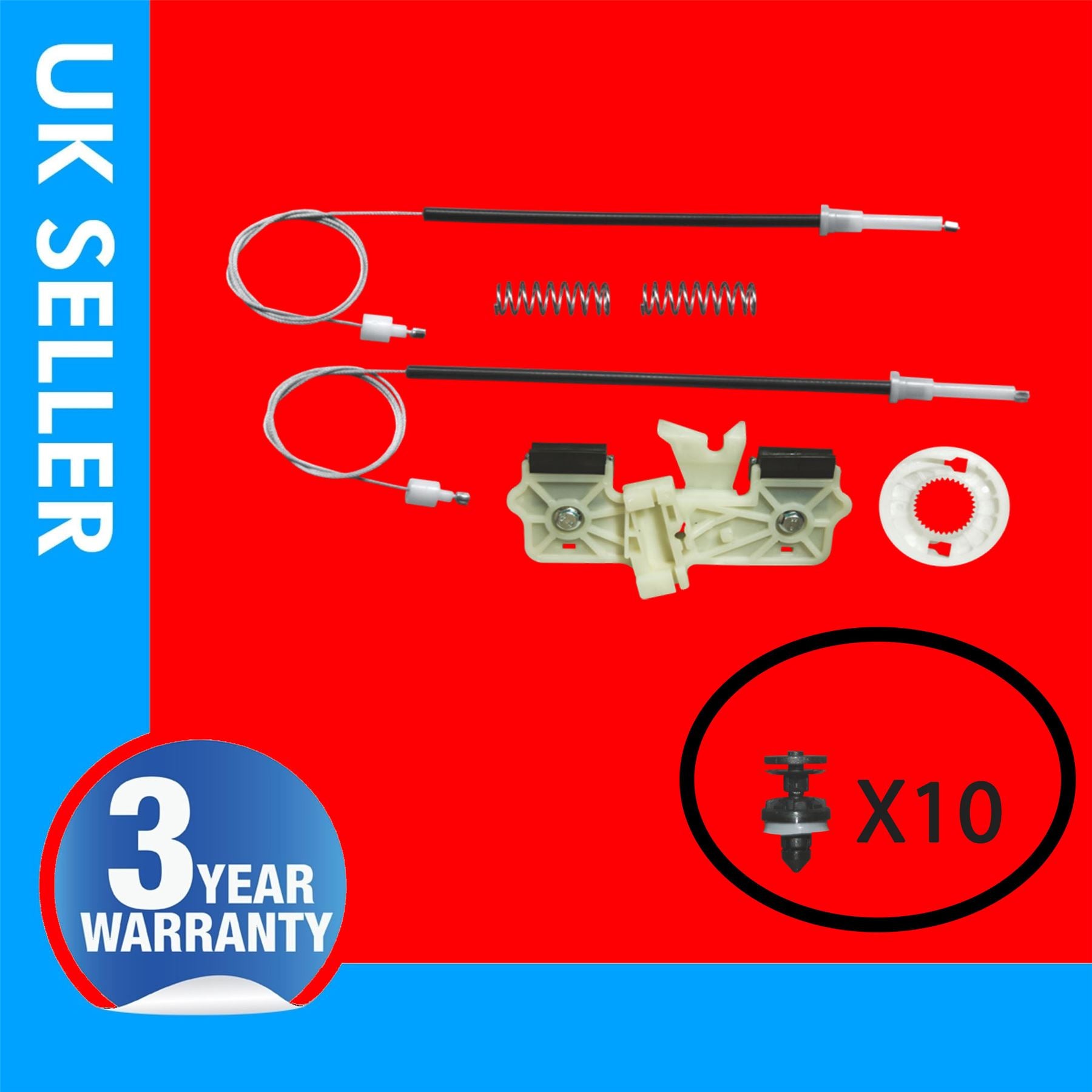 FOR FORD FIESTA WINDOW REGULATOR REPAIR KIT REAR RIGHT HAND SIDE (2008-2012)