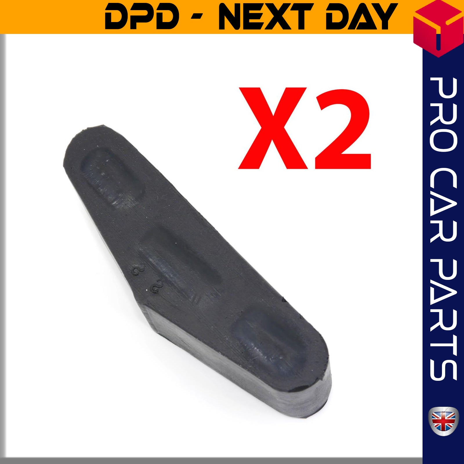2 X EXHAUST PIPE SUPPORT PAD FITS DAEWOO Cielo Espero 852719