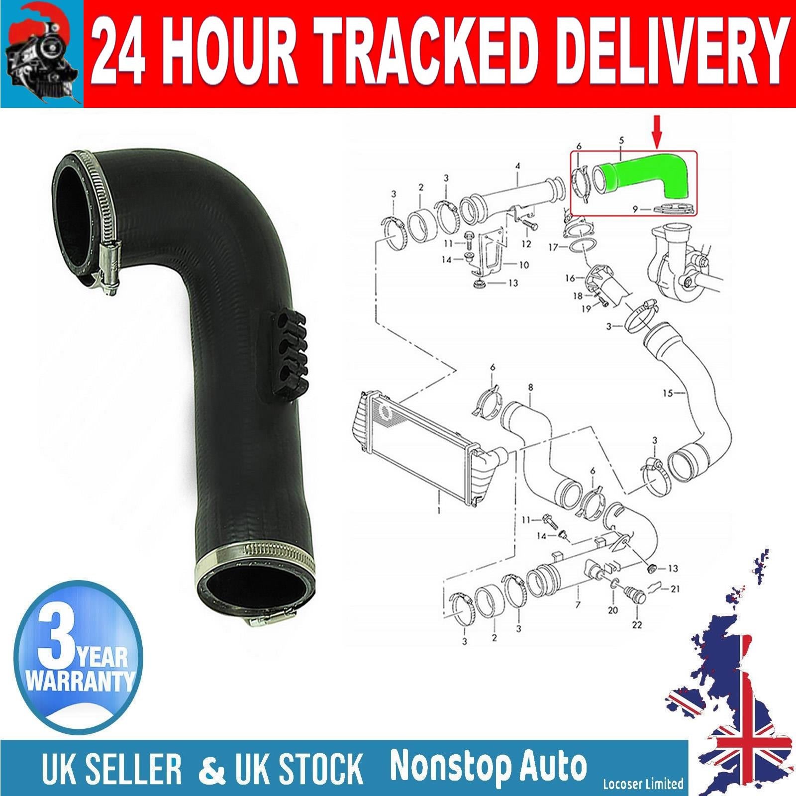 TURBO INTERCOOLER TURBO HOSE PIPE FOR VW LT  2D0145828A