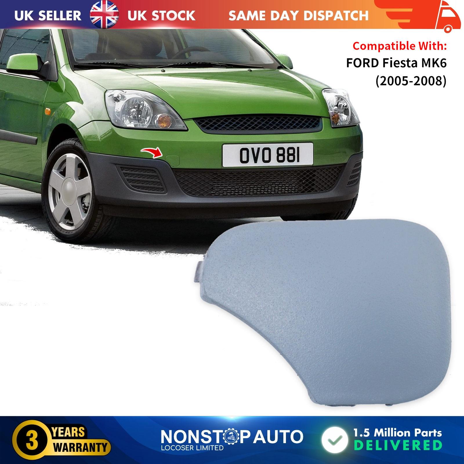 Tow Eye Cover Cap Primed For FORD Fiesta MK6 2005-2008 6S6117A989AA