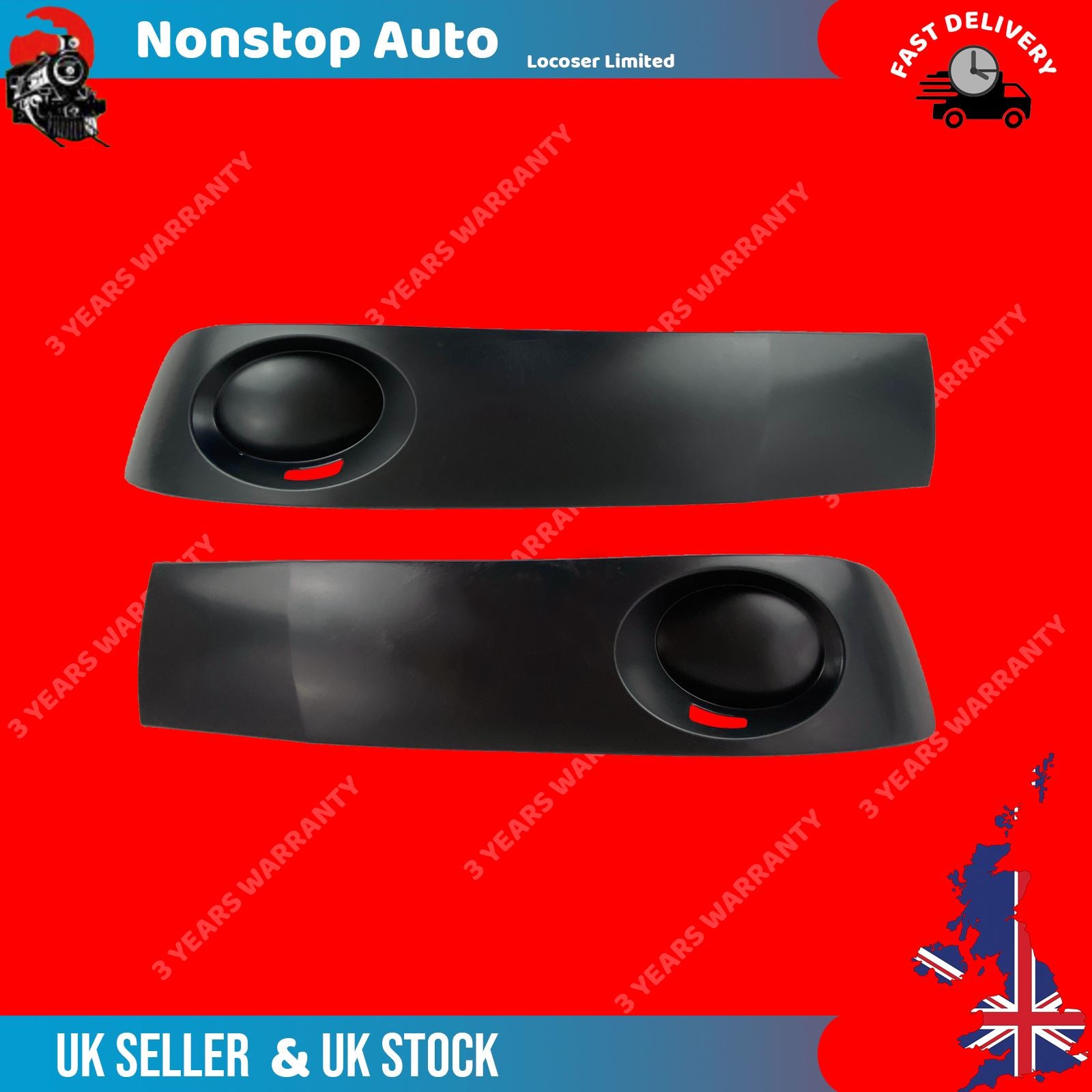 2X front bumper GRILL TRIM BOTTOM PAINTABLE FOR  VW TRANSPORTER T5 7E5807489