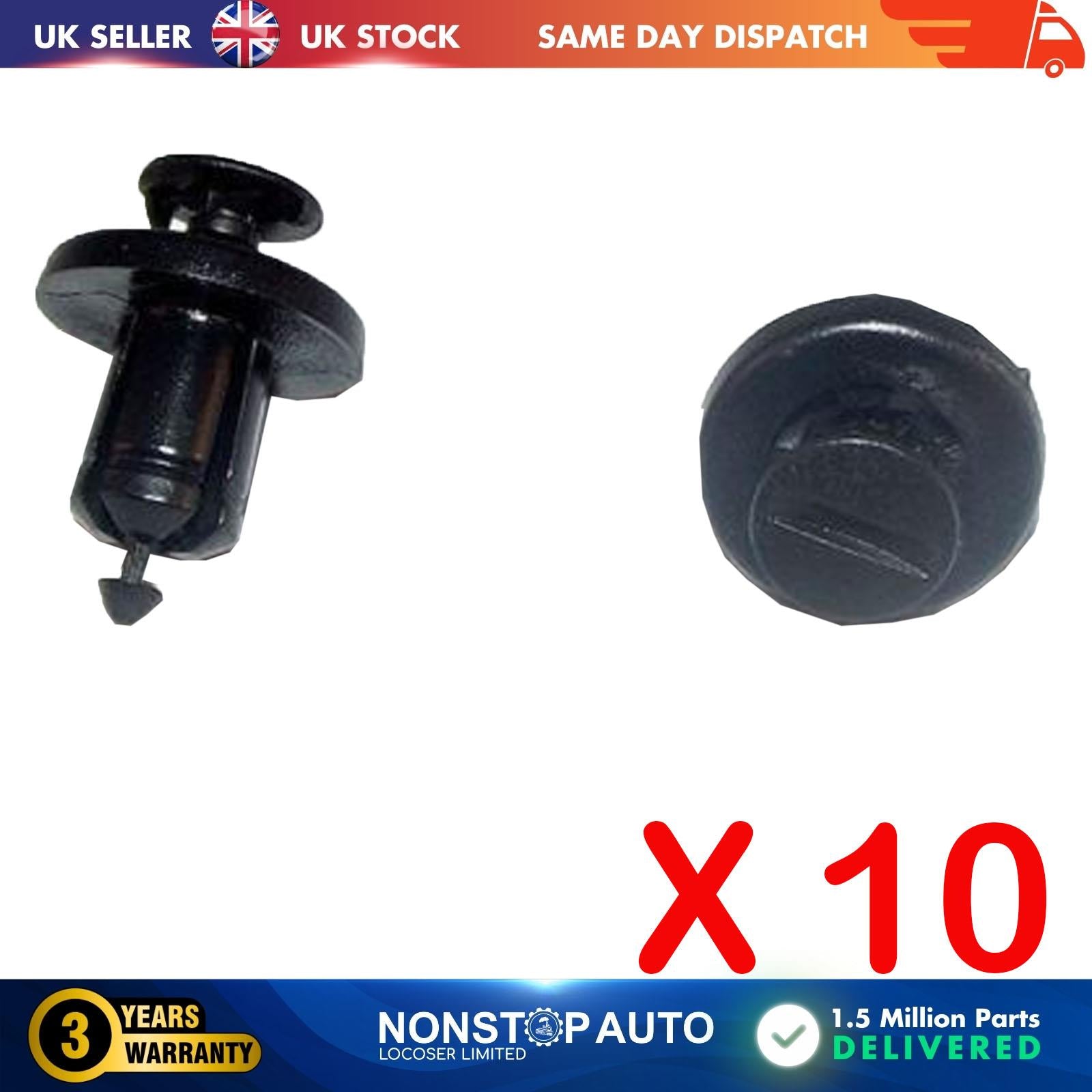 For VAUXHALL OPEL Vivaro Movano Wheelarch Bumper Front Grill Panel Clips X10
