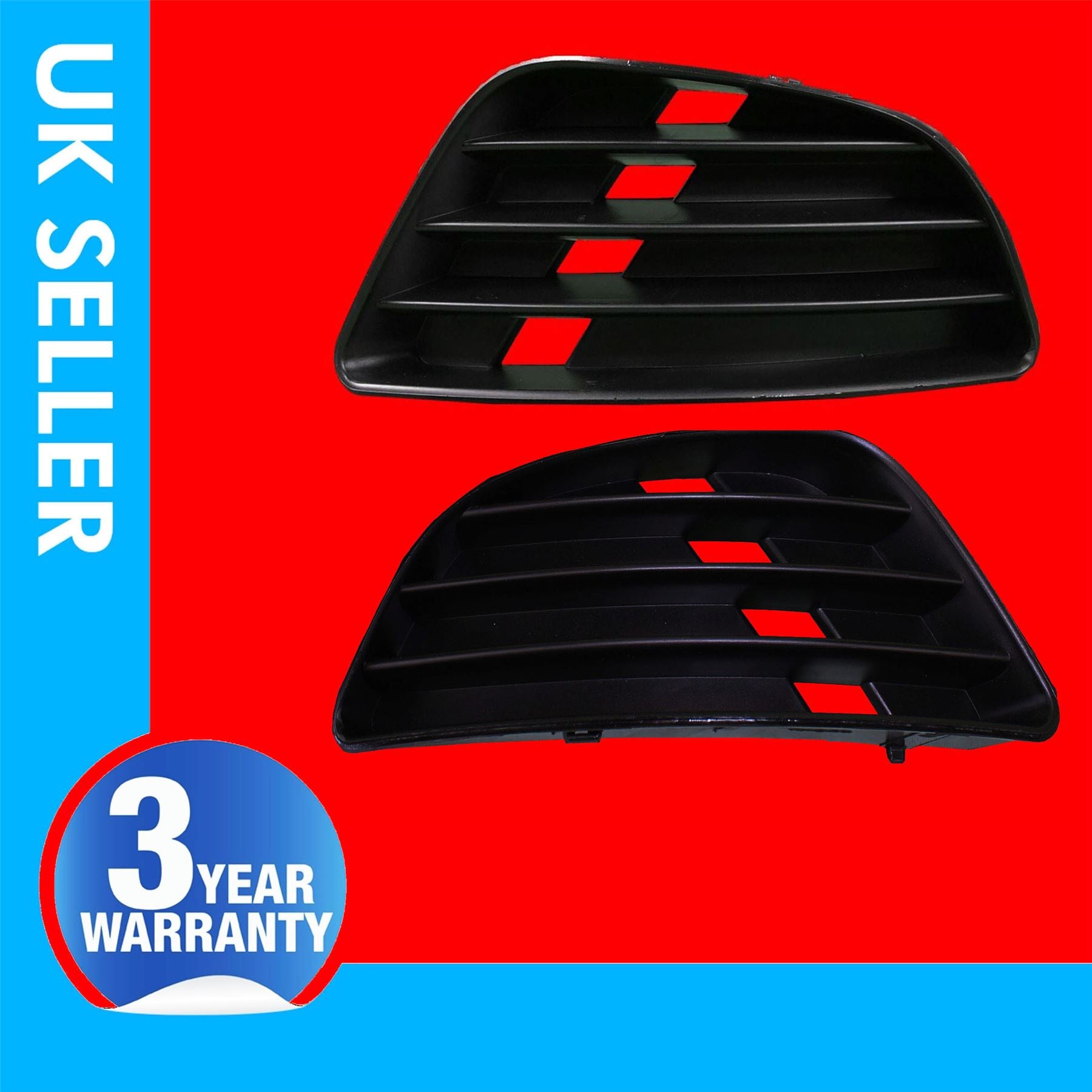 FORD FIESTA MK 5  2 X FRONT BUMPER GRILL FOG LIGHT  2S6119953ABYIF & 2S6119952ABYIF (2002-2008)