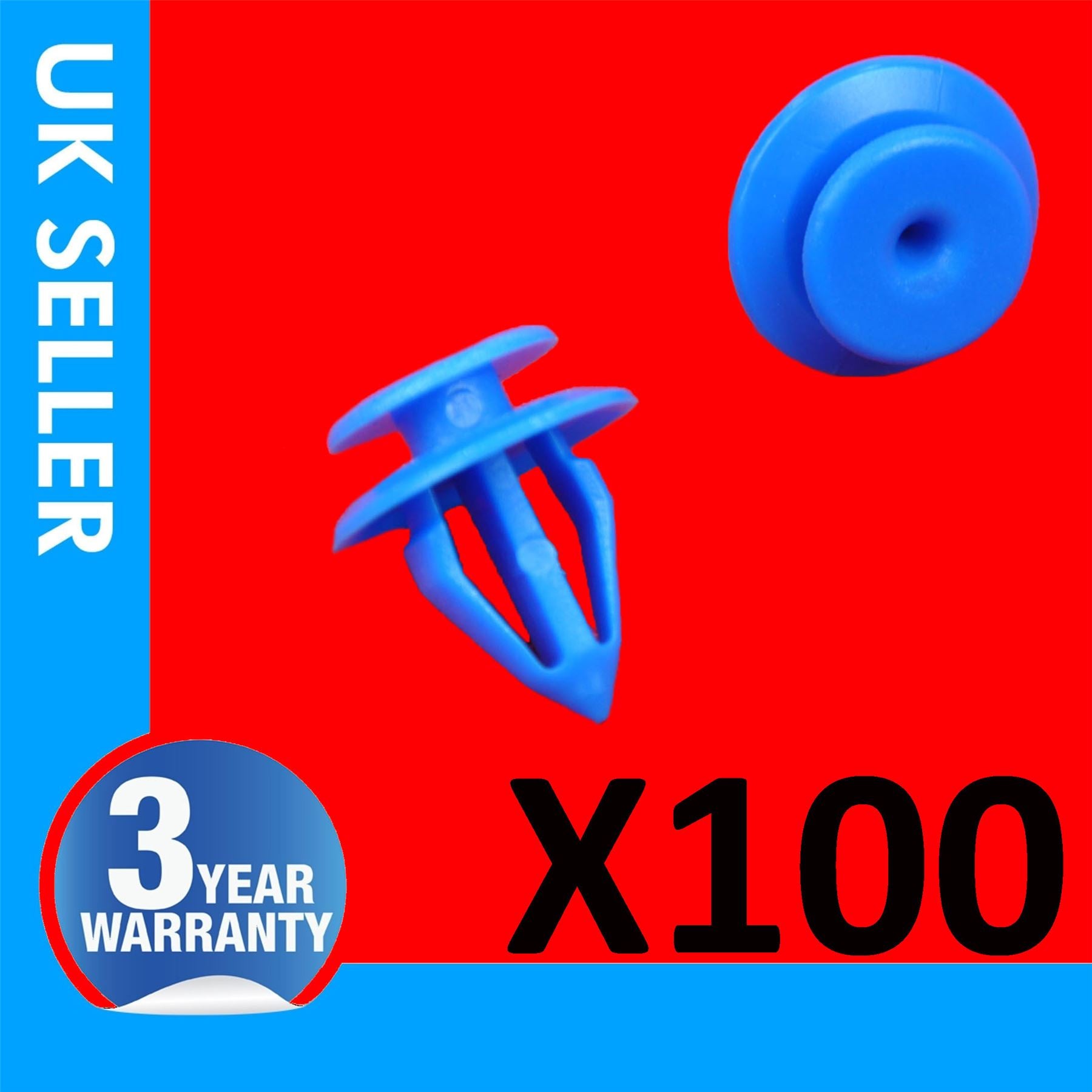 100X DOOR CARD TRIM PANEL MOULDING CLIPS FOR SEAT ALHAMBRA IBIZA 7M867299K
